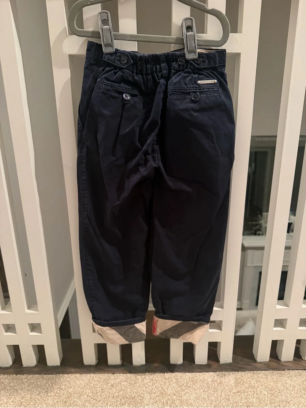 Navy boys Burberry  Chino Pants - Classic Casual Look